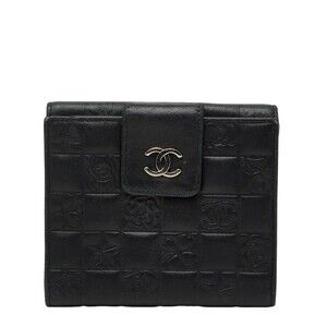 CHANEL Black Leather Wallet